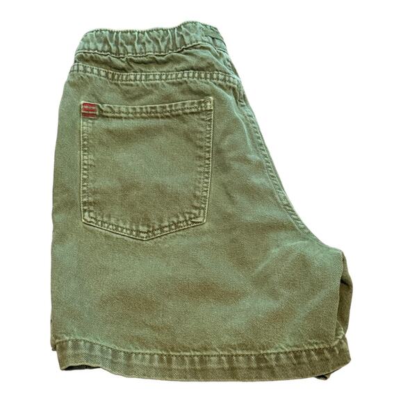 BDG Urban Outfitters Poppy Overdyed Denim Drawstring Short in green size large - Picture 6 of 12